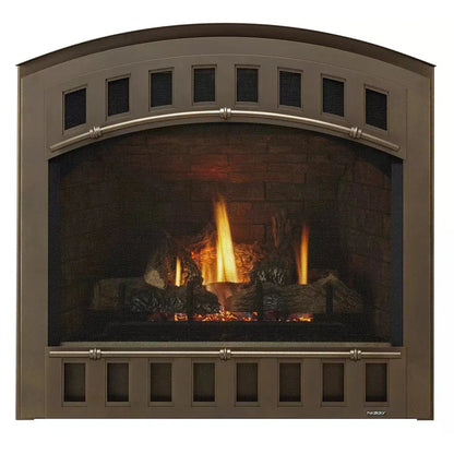 Heatilator Caliber nXt 36" Traditional Top/Rear Direct Vent Natural Gas Fireplace With Traditional Refractory and Intellifire Touch Ignition System