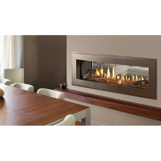 Heatilator Crave See-Through 48" Linear Contemporary Top Direct Vent Natural Gas Fireplace With IntelliFire Touch Ignition System