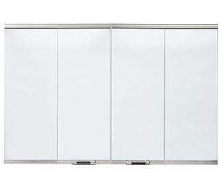 Heatilator DM6036-S 36" Stainless Steel Bi-Fold Glass Doors for Cottagewood 36" Wood Burning Fireplace