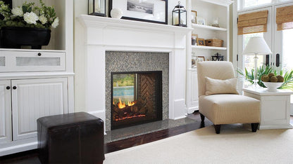 Heatilator Fortress See-Through 36" Traditional Indoor/Outdoor Natural Gas Fireplace With IntelliFire Touch Ignition System