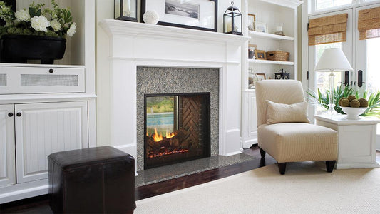 Heatilator Fortress See-Through 36" Traditional Indoor/Outdoor Natural Gas Fireplace With IntelliFire Touch Ignition System