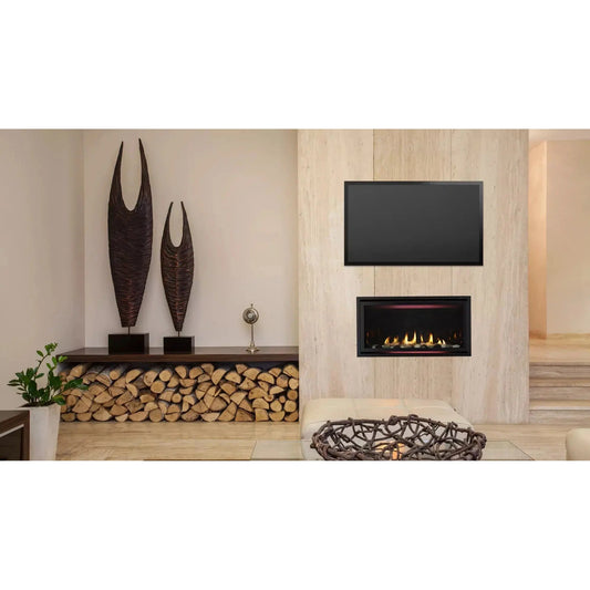 Heatilator Rave 42" Linear Contemporary Direct Vent Natural Gas Fireplace With IntelliFire Touch Ignition System