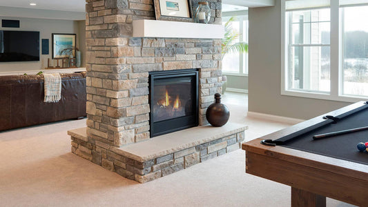 Heatilator See Through 36" Top/Rear Direct Vent Natural Gas Fireplace With IntelliFire Touch Ignition System