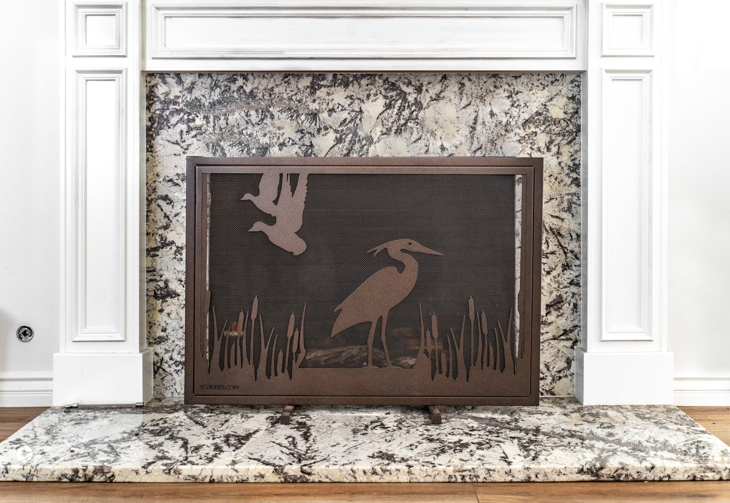 Fireplace Screen 40" X 30" by The Outdoor Plus - Powder Coated