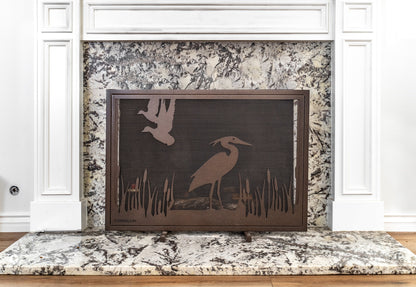 Fireplace Screen 40" X 30" by The Outdoor Plus - Powder Coated