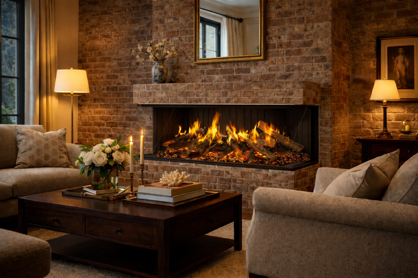 Amantii 55" Signature MultiView Holo Electric Fireplace