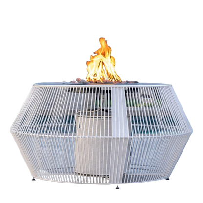 Cesto Fire Pit - Metal Powder Coat by The Outdoor Plus - Free Cover Included