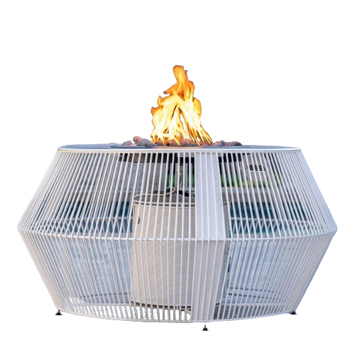 Cesto Fire Pit - Metal Powder Coat by The Outdoor Plus - Free Cover Included