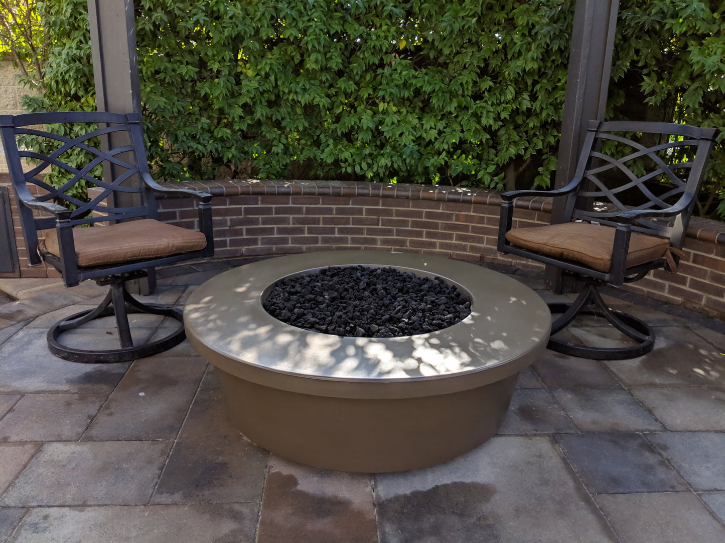 Tempe Concrete Fire Pit by The Outdoor Plus - Free Cover Included