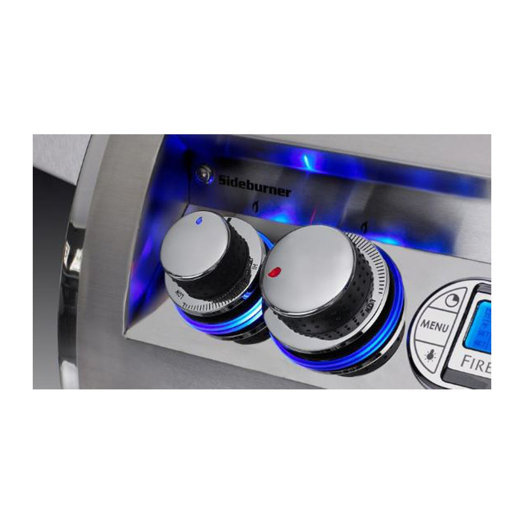 Fire Magic Aurora A660s 30" Natural Gas Freestanding Grill with Backburner, Rotisserie Kit, Magic View Window and Analog Thermometer (A660S-8EAN-61-W)