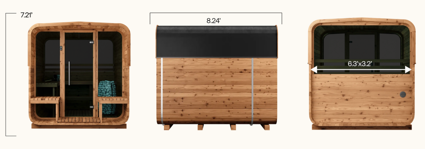 Thermory Natural Square Sauna