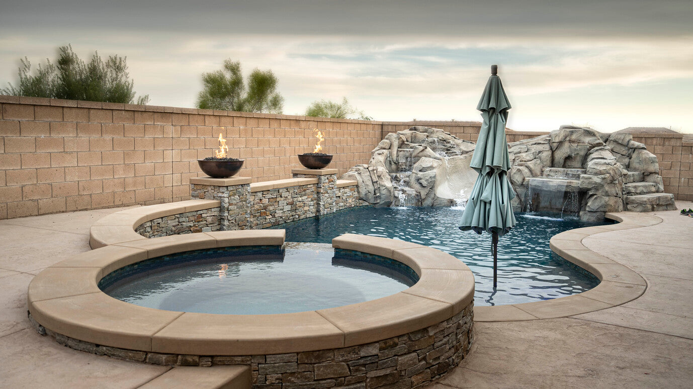 Sedona Copper Fire & Water Bowl by The Outdoor Plus - Free Cover Included