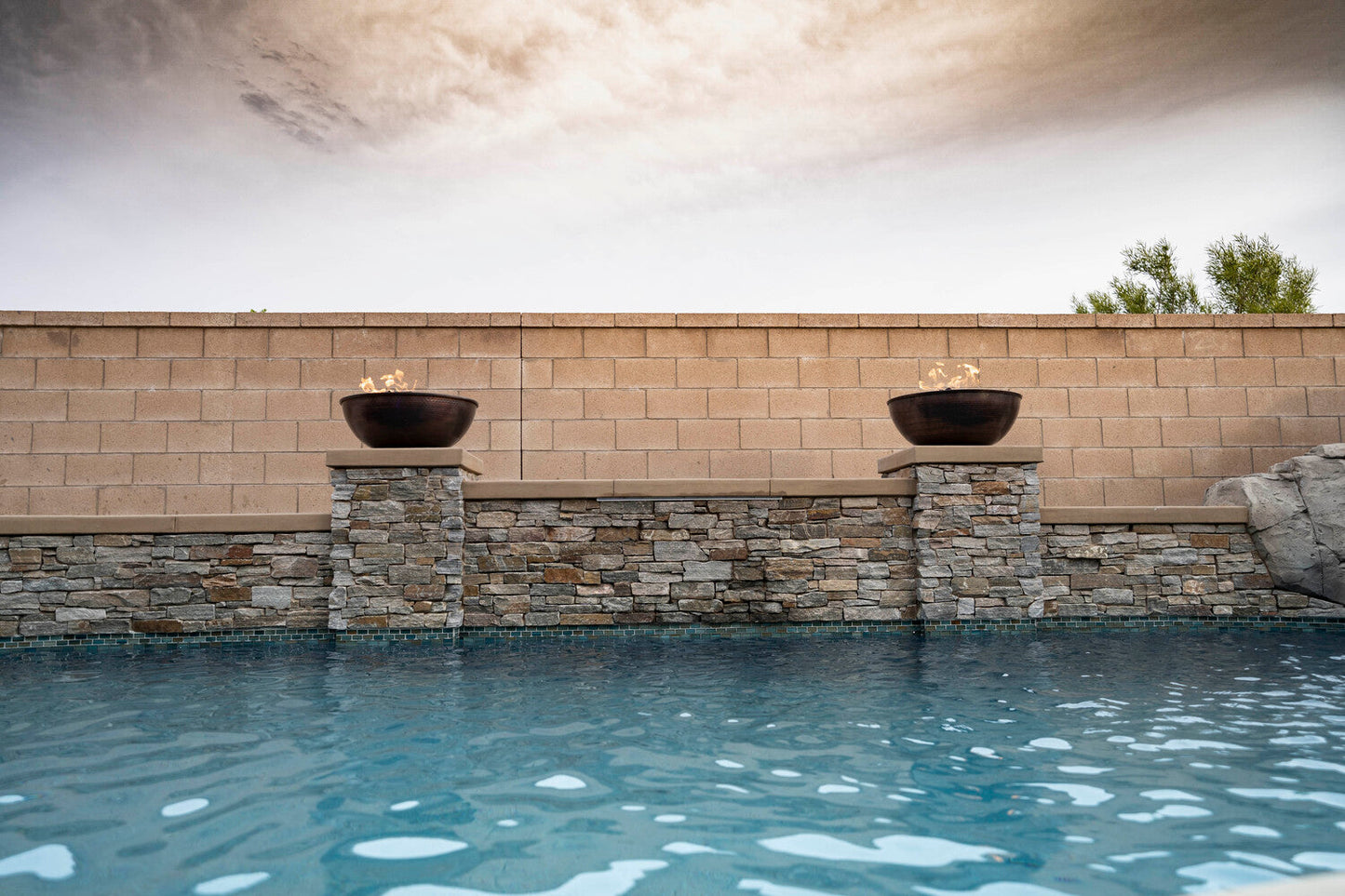 Sedona Copper Fire Bowl by The Outdoor Plus - Free Cover Included