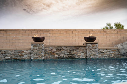 Sedona Copper Fire Bowl by The Outdoor Plus - Free Cover Included
