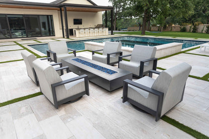 Coronado Fire Pit 108"  by The Outdoor Plus - Free Cover Included