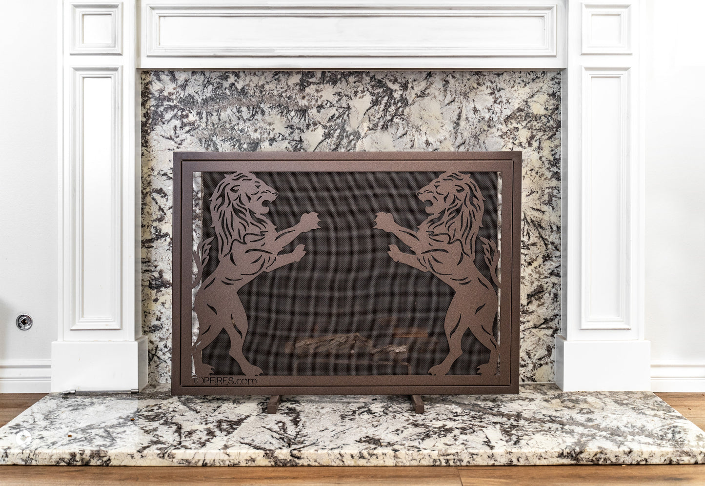 Fireplace Screen 40" X 30" by The Outdoor Plus - Powder Coated