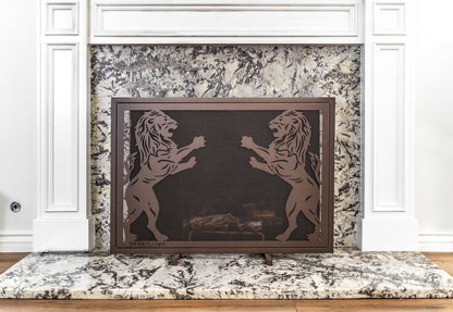 Fireplace Screen 40" X 30" by The Outdoor Plus - Powder Coated