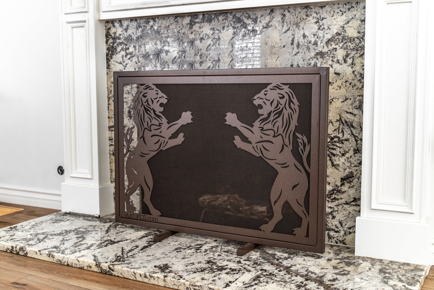 Fireplace Screen 40" X 30" by The Outdoor Plus - Powder Coated
