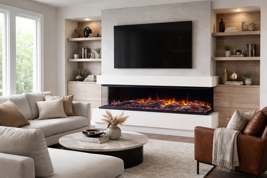 Amantii 75" LumaForest Smart Electric Fireplace