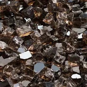 Majestic 5 Lbs. Smoked Embers Crushed Glass Media for Meridian Modern Fireplace