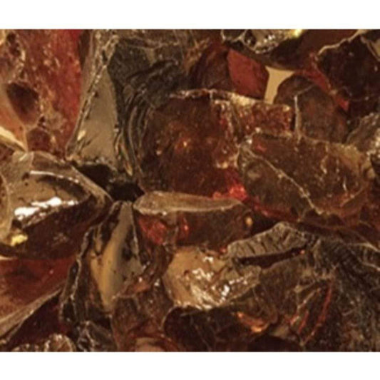 Majestic Amber Crushed Glass Media for Lanai Outdoor Gas Fireplace