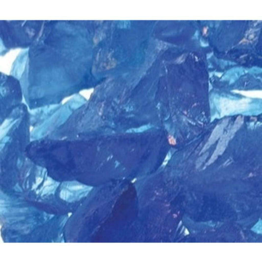 Majestic Cobalt Crushed Glass Media for Lanai Outdoor Gas Fireplace