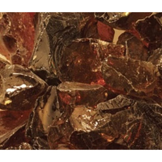 Majestic Amber Crushed Glass Media for Pier and See-Through Multi-Sided Gas Fireplaces