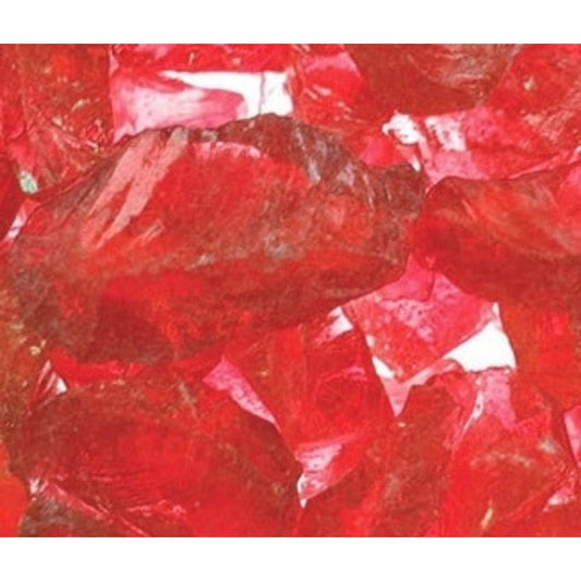 Majestic Scarlet Crushed Glass Media for Pier and See-Through Multi-Sided Gas Fireplaces
