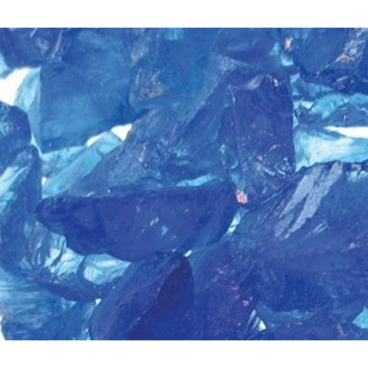 Majestic Cobalt Crushed Glass Media for Pier and See-Through Multi-Sided Gas Fireplaces