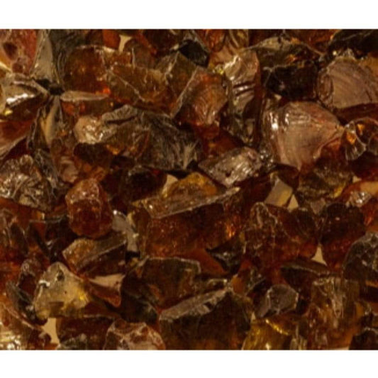 Majestic 20 Lbs. Amber Crushed Glass Media for Twilight Modern See-Through Gas Fireplace