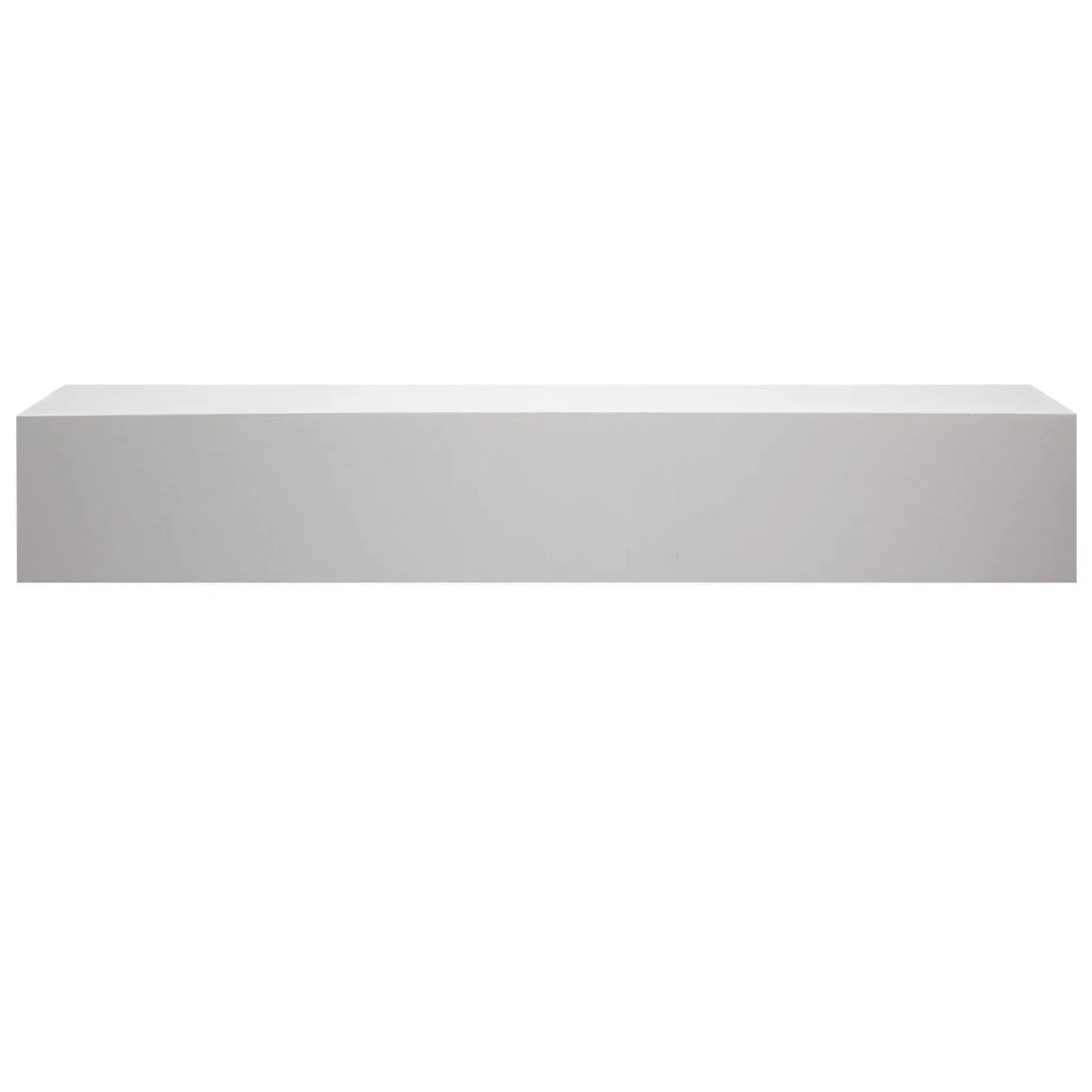 Majestic Design Series Ozark 59" Primed MDF Transitional Style Wood Mantel Shelf With Custom Whitewash Stain Color