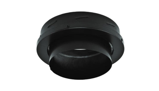 Majestic DuraTech 6" Black Finishing Collar With Adapter