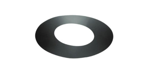 Majestic DuraTech 6" Black Galvalume Trim Collar for 7/12 - 9/12 Pitch Roof Support