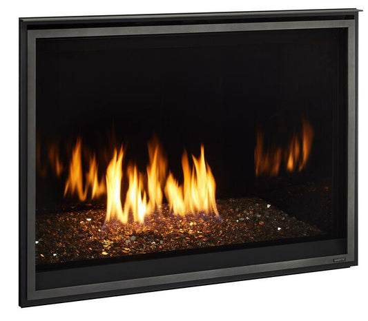 Majestic Meridian Modern 42" Traditional/Contemporary Top Direct Vent Natural Gas Fireplace With IntelliFire Touch ignition System