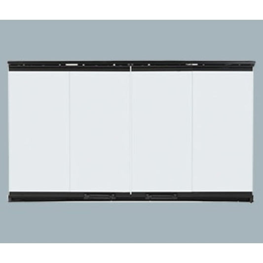Majestic Original Bi-Fold Glass Doors for Designer Series See-Through Fireplace
