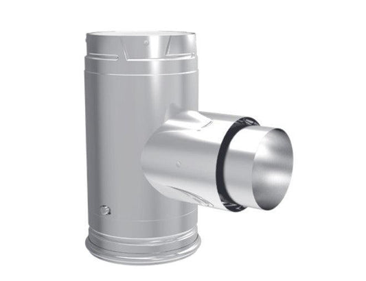 Majestic PelletVent Pro 3" Adapter Tee With Clean-Out Tee Cap