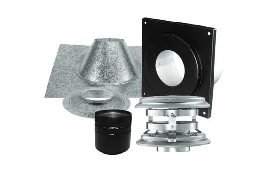Majestic PelletVent Pro 3" Vertical Kit for Flat Ceiling