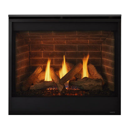 Majestic Quartz Platinum 36" Traditional Top/Rear Direct Vent Propane Gas Fireplace With IntelliFire Touch Ignition System
