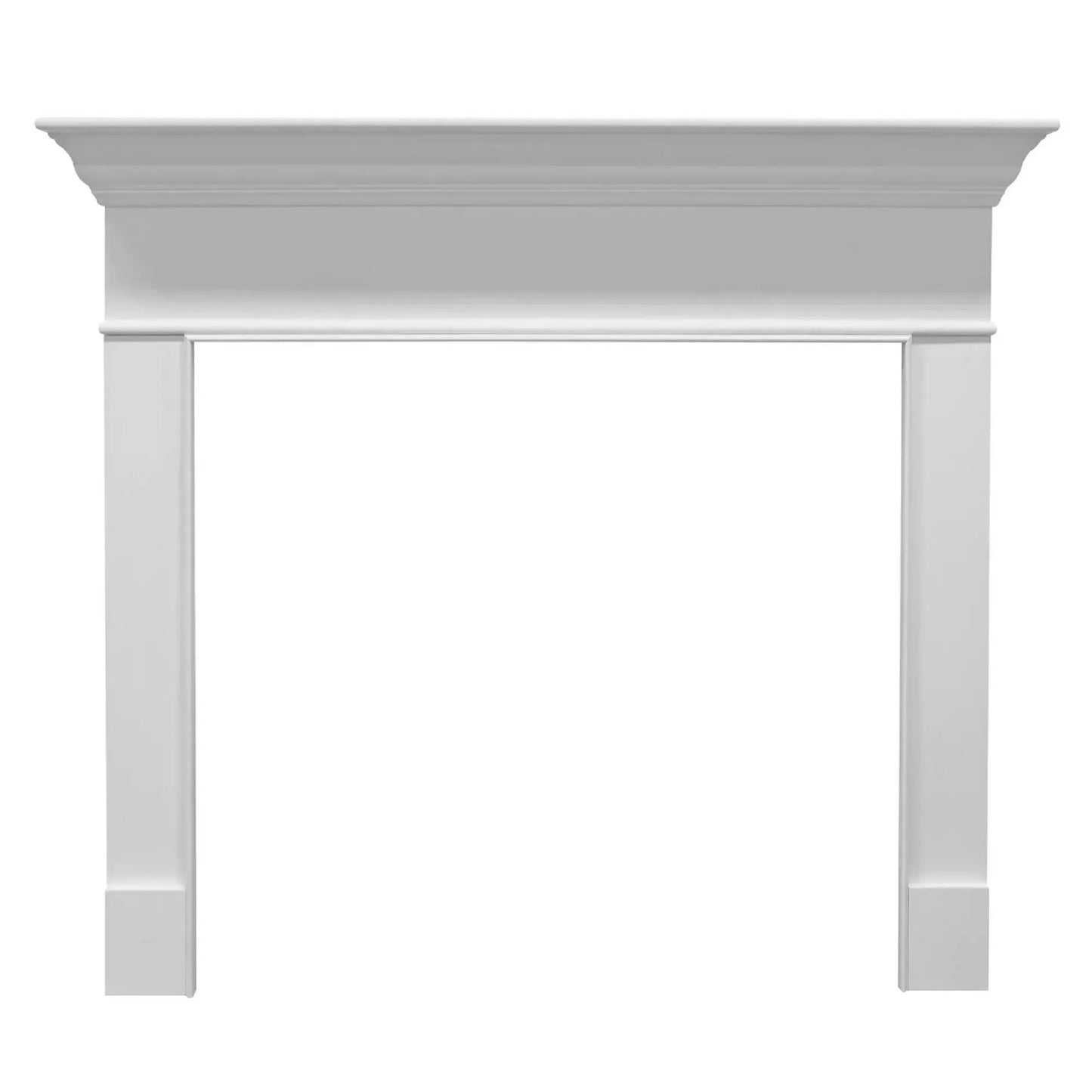 Majestic Select Series Wescott B 48" Primed MDF Transitional Style Flush Wood Fireplace Mantel With Custom Provincial Stain Color
