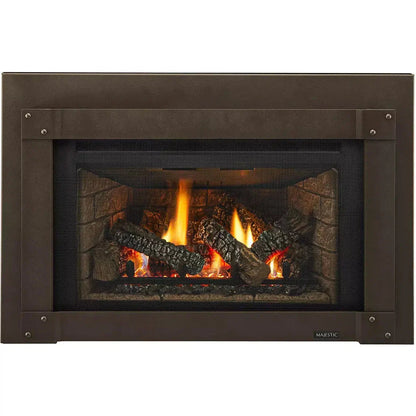 Majestic Trilliant Small 25" Traditional Direct Vent Natural Gas Fireplace Insert With IntelliFire Touch Ignition System