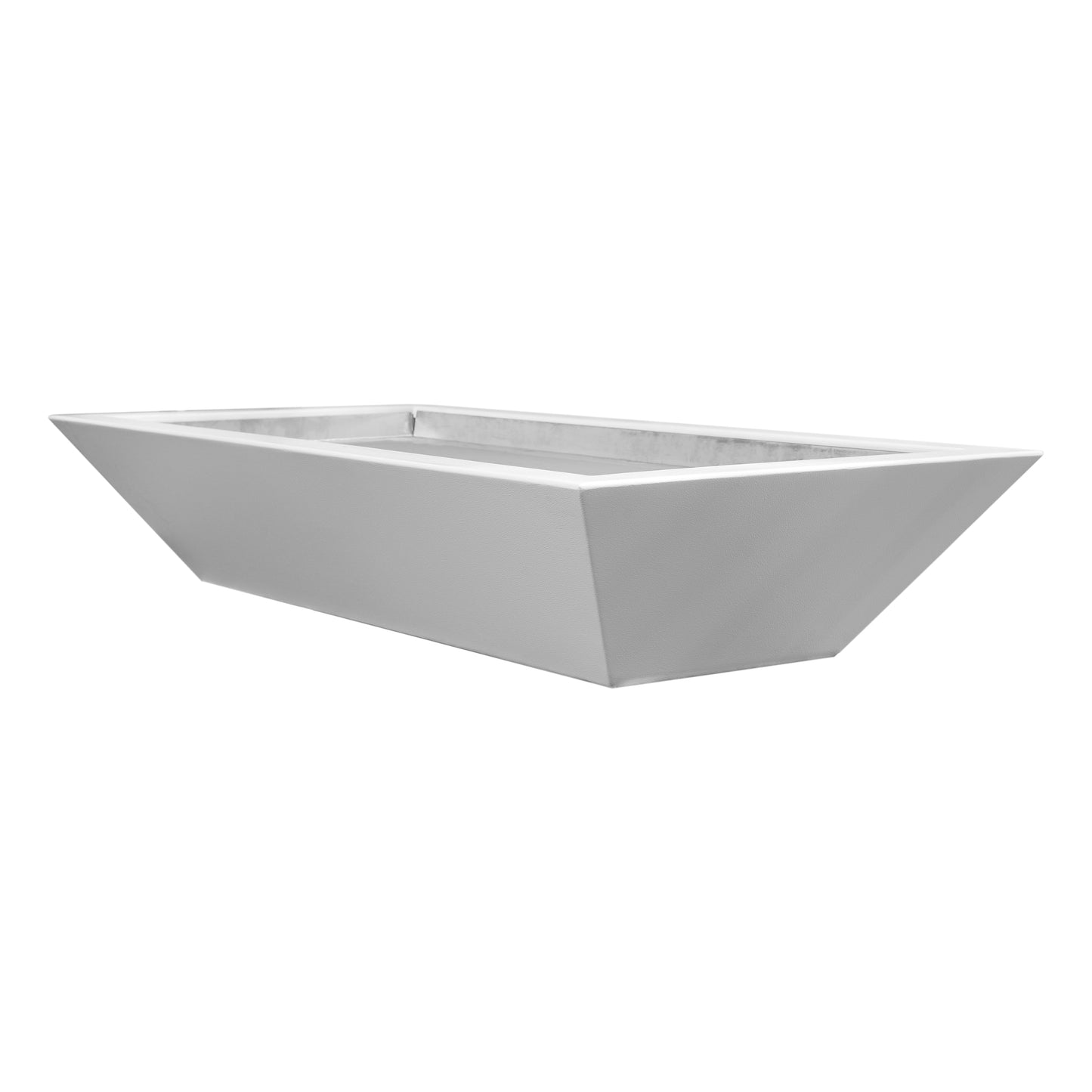 Linear Maya Concrete Fire Bowl by The Outdoor Plus - Free Cover Included