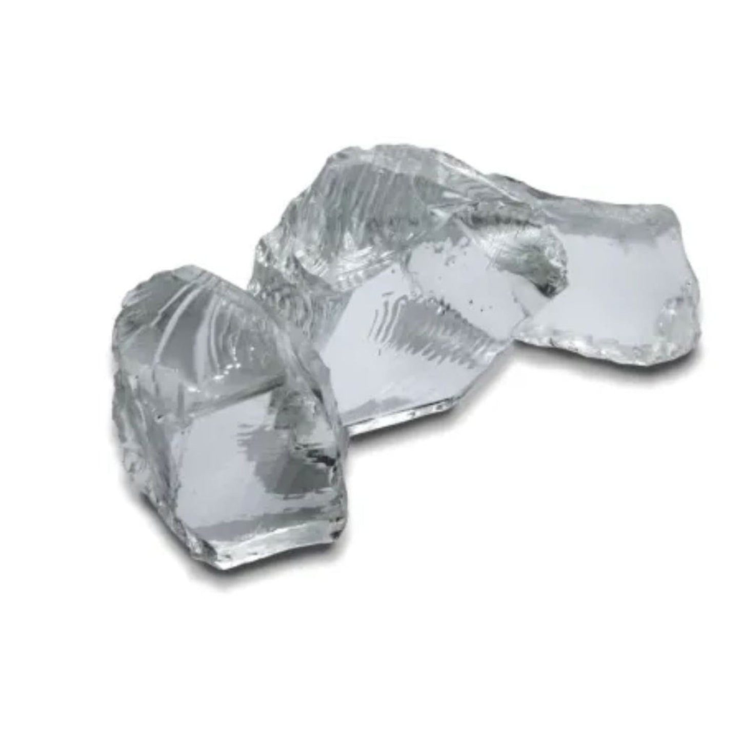 Modern Flames Big Glass Chunk & Glacier Crystal Diamond Glass Accent Kits for Landscape Electric Fireplaces