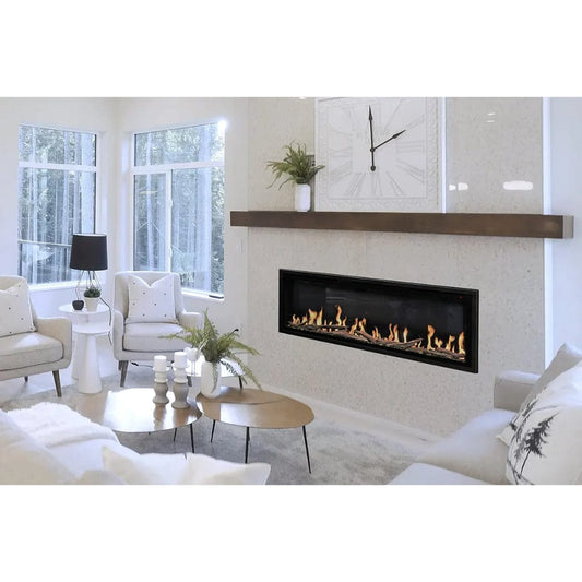 Modern Flames Orion Slim 76"Heliovision Built-in / Wall-Mounted Linear Smart Virtual Electric Fireplace