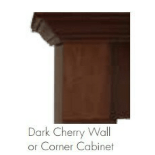 Monessen 32" Dark Cherry Surround Wall Mantel Cabinet With Hearth