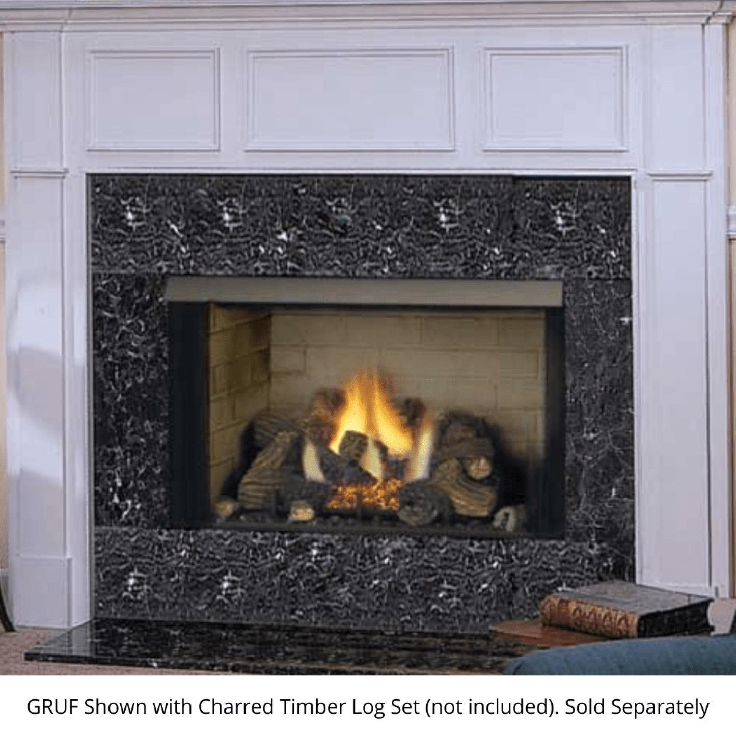 Monessen 36" GCUF/GRUF Series Vent Free Circulating Gas Firebox with Refractory & Cottage Clay Firebrick