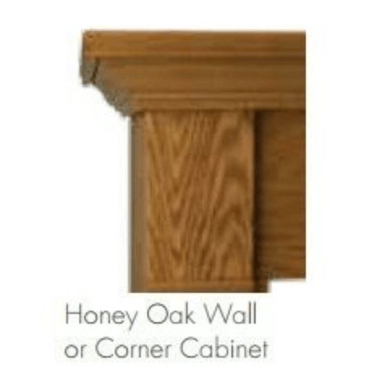 Monessen 36" Honey Oak Surround Wall Mantel Cabinet With Hearth