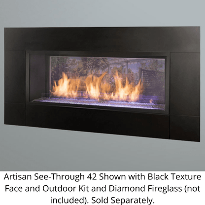 Monessen 42" Artisan Vent Free See-Through Linear Fireplace with Signature Command Control