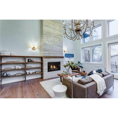 Monessen Attribute 42" Universal Circulating Vent Free Firebox With Radiant Face and Multitonal Gray Reversible Interior Panels