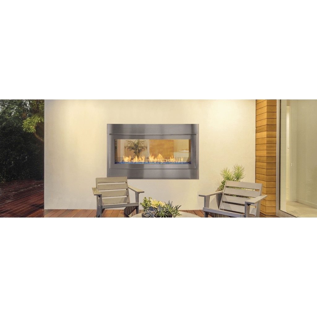 Monessen Artisan 48" Vent Free See-Through Liquid Propane Gas Linear Fireplace With IPI Plus Ignition