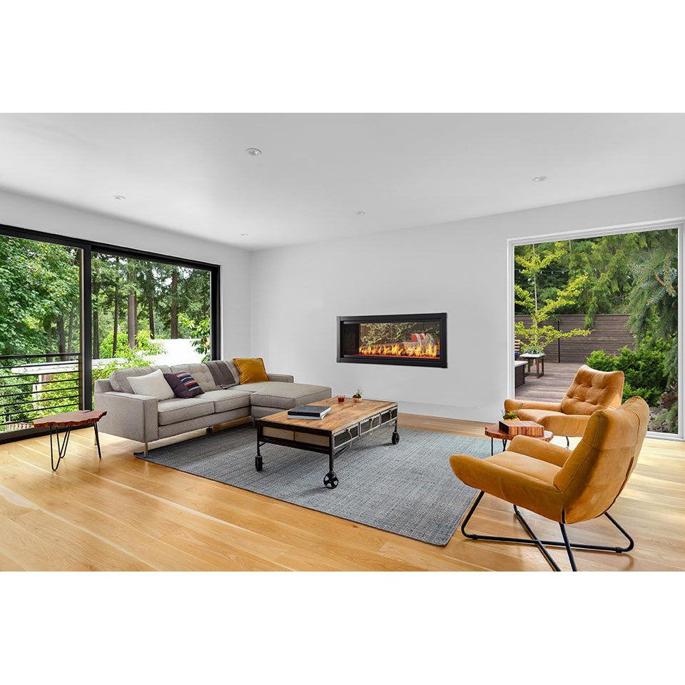Monessen Artisan 48" Vent Free See-Through Liquid Propane Gas Linear Fireplace With IPI Plus Ignition